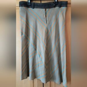 Poleci Bias Cut Silk Skirt